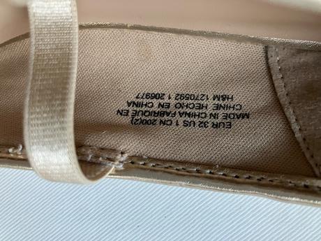 Obuv balerínky, h&m,32