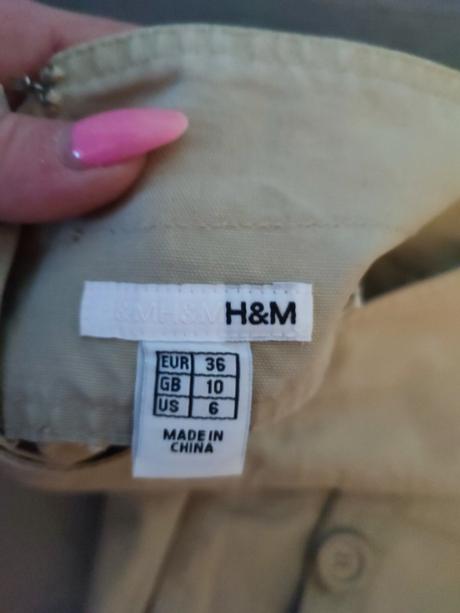 Krémová sukňa veľ. 36, h&m,36