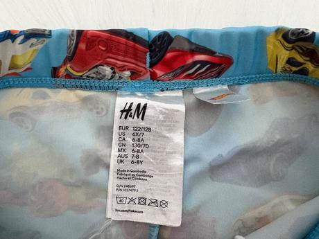 Hot wheels plavky veľ. 122/128, h&m,128