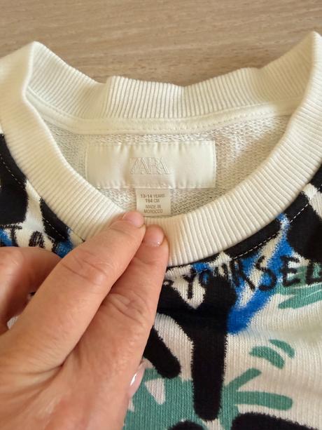 Popísaná mikina, zara,158
