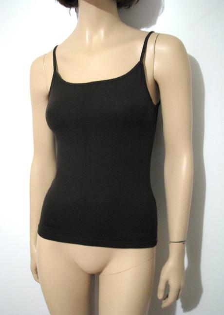 Tmavohnedé viskózové tielko, esprit,m