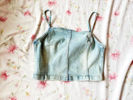 Riflový top, h&m,158