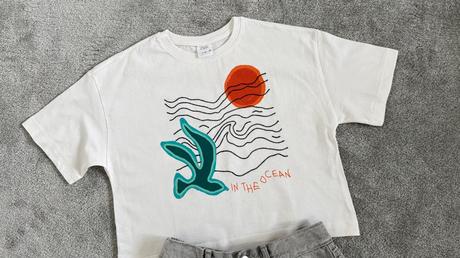 Tričko s oceánom, zara,152