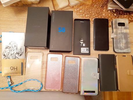 Originál nové tvrdené sklá a používané obaly na sa, samsung