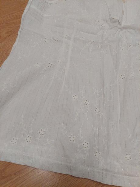 Lahunka biela bluzka vysivana, xxxl