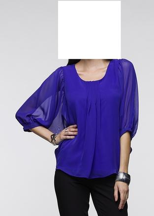 Blúzka s netopierími rukávmi, 46