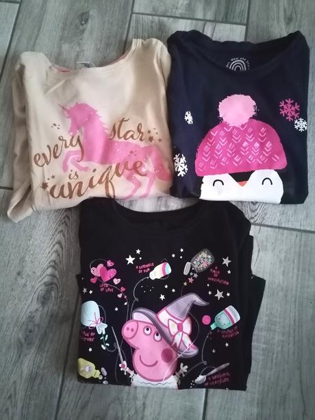 3x tričko s dlhým rukávom - 110/116, dopodopo,110