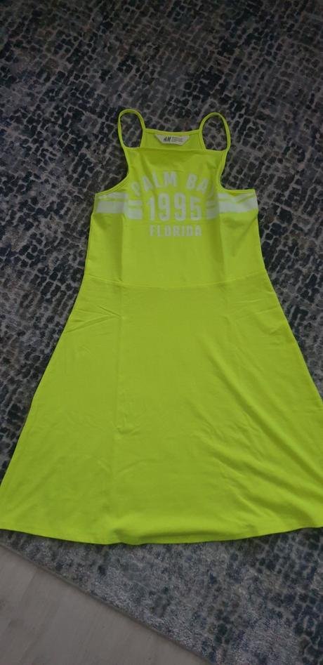 Neónové šaty č.158-164, h&m,158