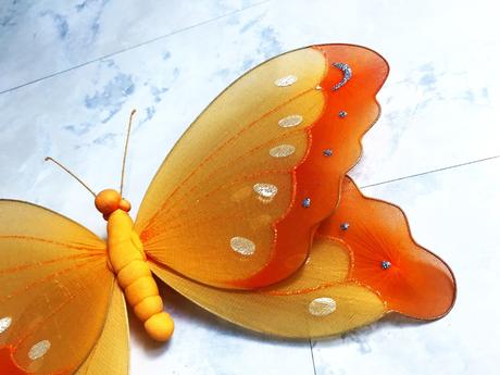 Dekoračné veľké motýle 2 ks,