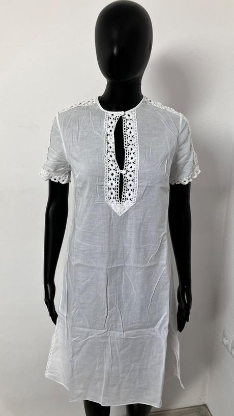 Dámske letné biele šaty, s