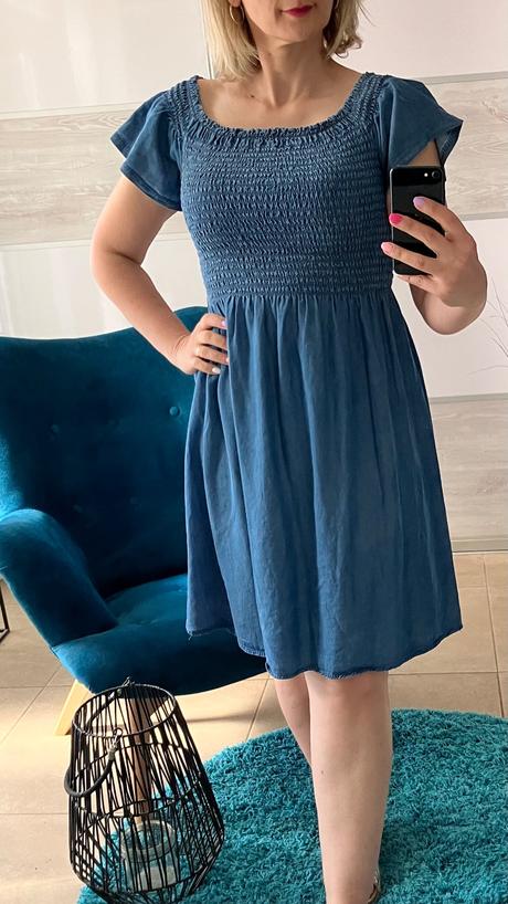 Šaty letné rifľové dámske (s/m/l one size), l / m / s