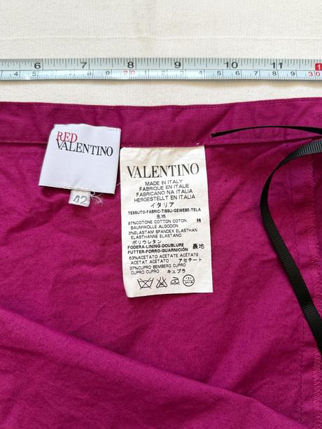 Krásna fuchsiová sukňa red valentino s mašľou, m