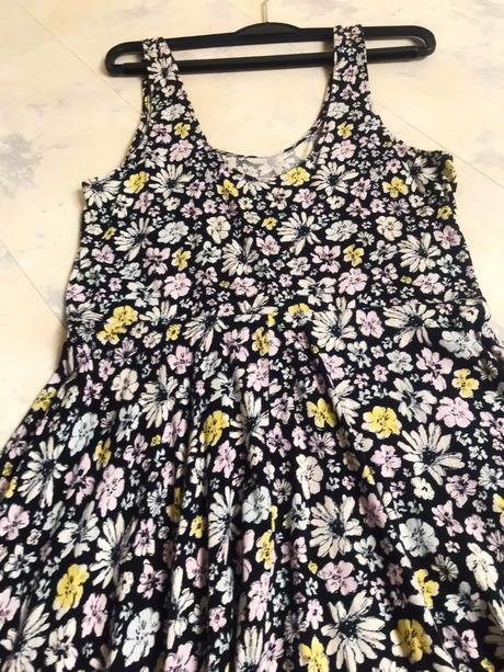 Letné kvetované šaty, h&m,s