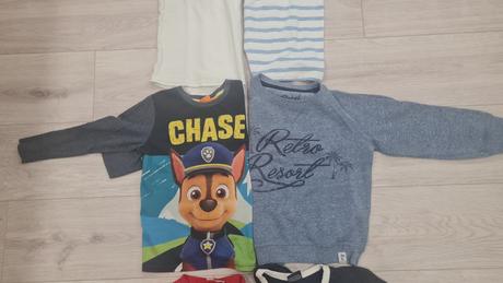 Balík tričiek s dlhým rukávom 122 ,6 az 7 rokov, 122–134