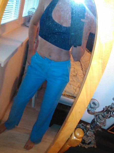 Nike modré športové nohavice, nike,s