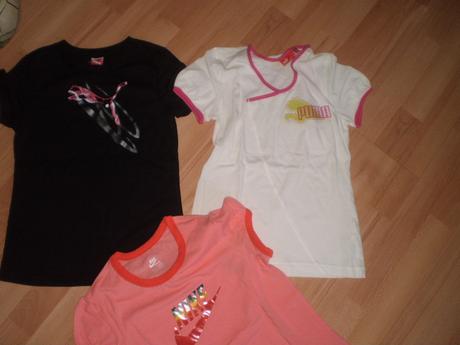 2x značkové tričko cena spolu, puma,152