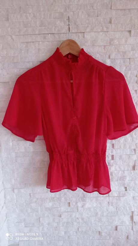 Sifonova transparentna bluzka, new look,36