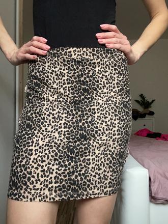 Leopardia sukňa, f&f,38