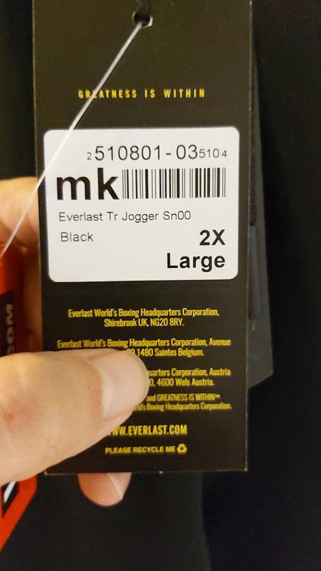 Tepláky pánske zn. everlast nové, xxl