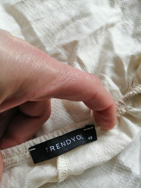 Ľahké letné béžové šaty trendyol, v40, 40