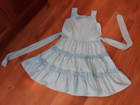 Modré šatičky s mašľou, 122