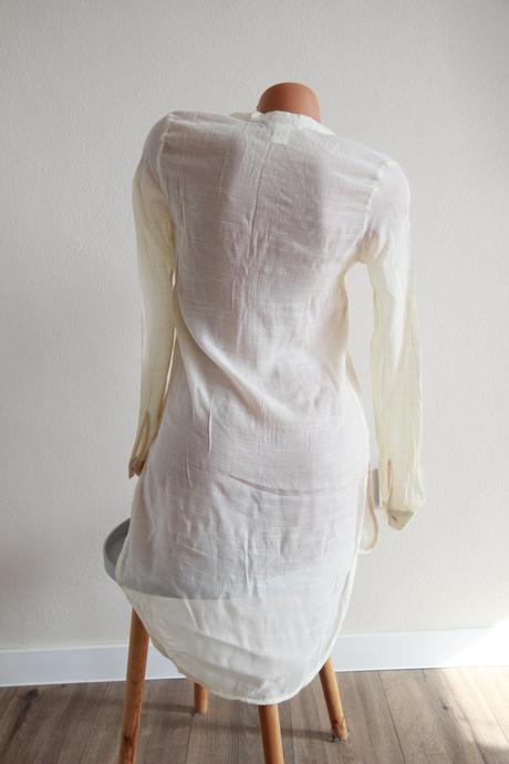 Krémová ľahká košeľa, h&m xs, h&m,xs
