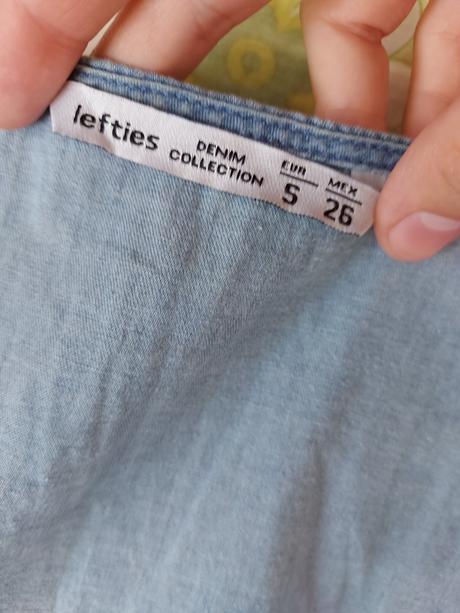 Volánové riflové šaty, s