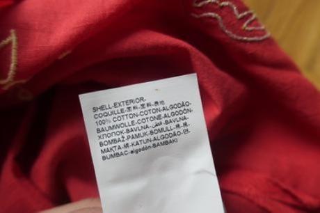 Desigual vysivana nova cervena bluzka/tunika, desigual,l / m