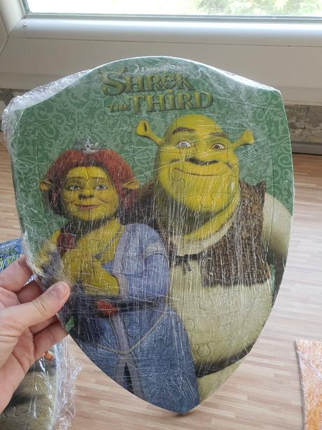 Puzzle shrek, fiona, oslik a kocur v cizmach, 