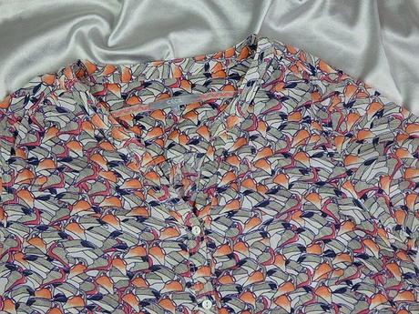 Kvalitná roll-up blúzka, s