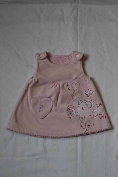 Teplé fleesové šaty, 62