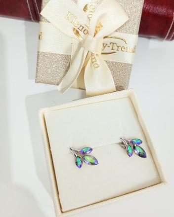 Swarovski nausnice strieborne, swarovski