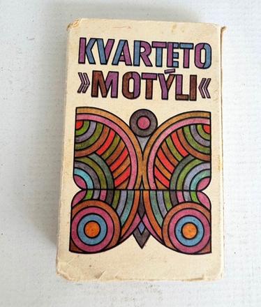 Stare retro kvarteto motyle komplet retro hracka,