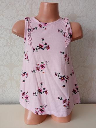 Dievčenské šaty s kvetmi a fodričkami (2-3r.), george,92