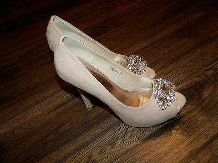 Púdrovo-ružové elegantné 38-mičky, 38