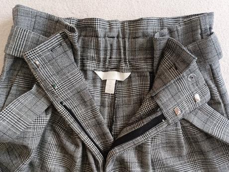 Kárované nohavice, h&m,38