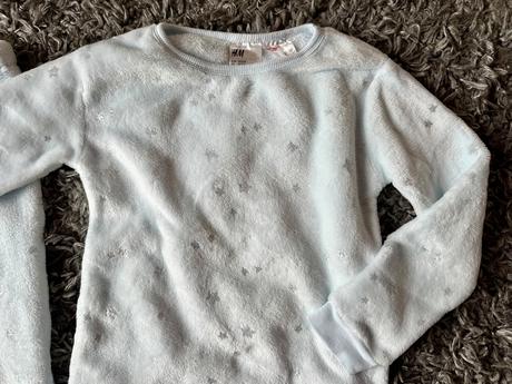 Trblietavé plyšové pyžamko, h&m,128