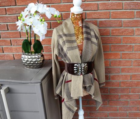 Pletený kardigán-uni veľkosť, 