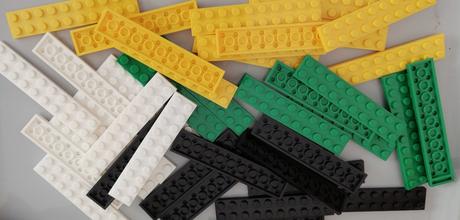 10ks stavebné kocky tenké 2x10, 