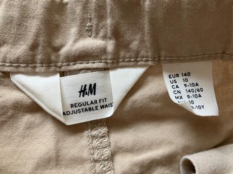 Kraťasy, h&m,140