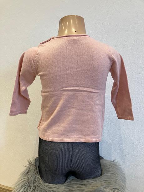 Dievčenský sveter so strieborným srdiečkom (86), h&m,86