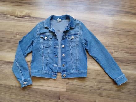 Rifľová bunda, h&m,146