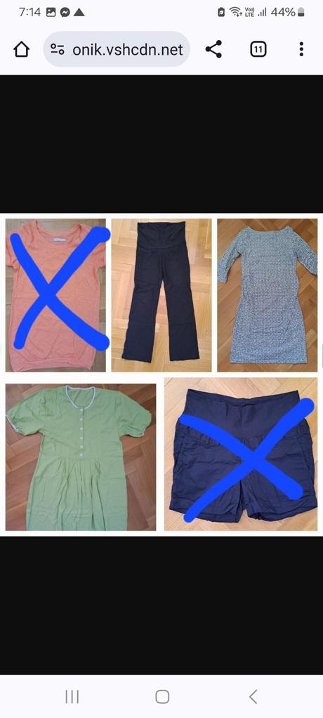Mix tehotenského oblečenia 36/38 a 40, 38
