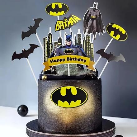 Tortový zápich batman mesto - skladom,tz-160,