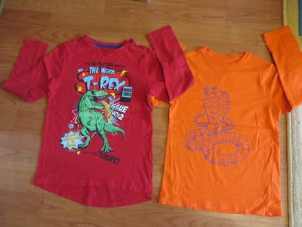 Tričká s dlhým rukávom - veľ. 134, f&f,134