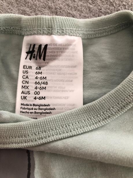 Opaľovačky/letné pyžamká, h&m,68