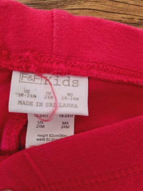 B1555 legíny, ružové, f&f,92