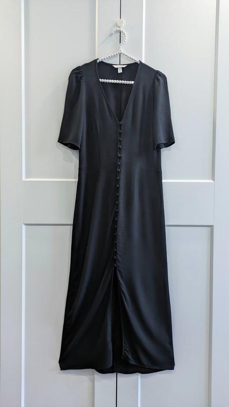Letné čierne šaty h&m, h&m,s