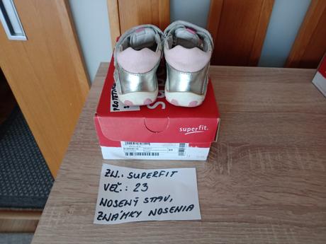 Dievčenské sandále zn.superfit veľ.23, superfit,23