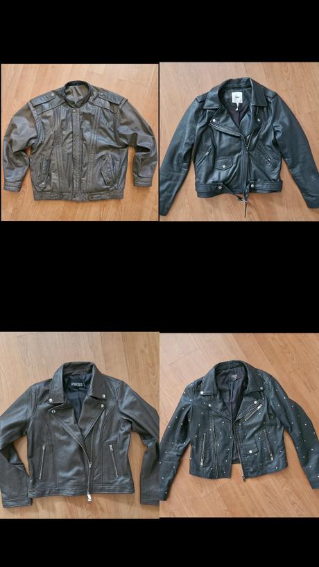 Vintage kožená bunda, l